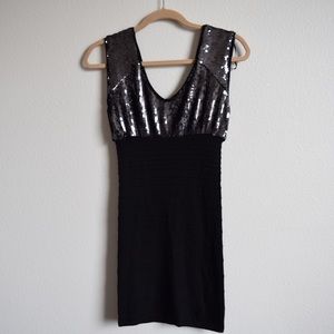 Mini half sequined dress from guess